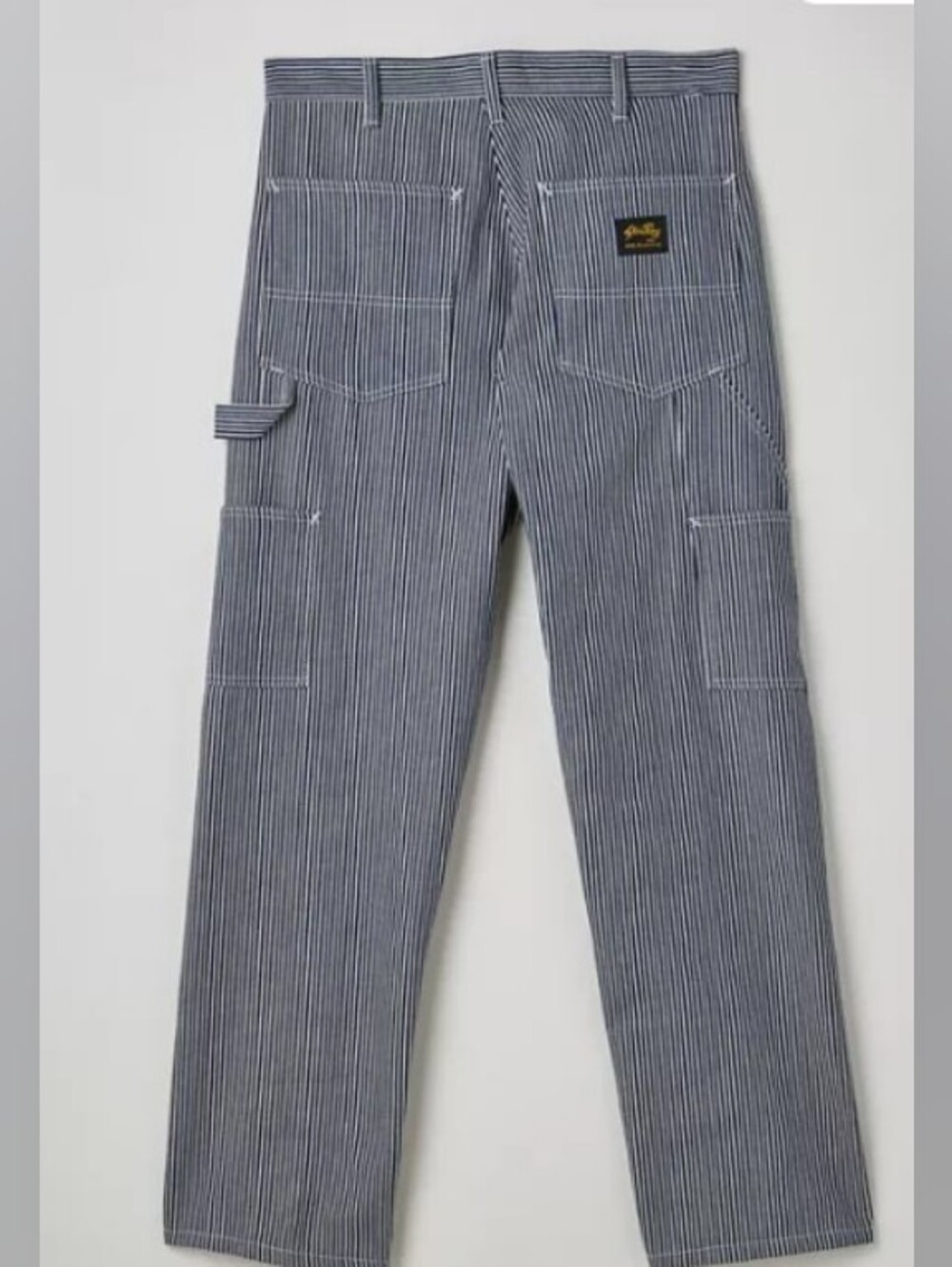 Stan Ray Striped Carpenter Pants - Navy/White
